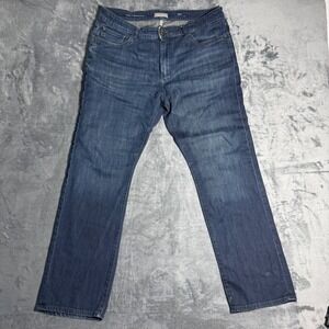 DL1961 Avery Modern Straight Jeans Mens 36x32 Dark Wash Indigo Denim 1086932